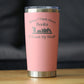 TOUCH MY SHELF - INSULATED COFFEE TUMBLER CUP WITH SLIDING LID - STAINLESS STEEL INSULATED MUG - FUNNY OUTDOOR CAMPING MUG FOR LOVERS OF BOOKS AND READERS