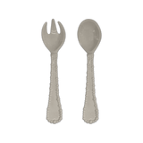 TAUPE SALAD SERVERS - JOKE