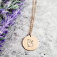 CAT SILHOUETTE DISC NECKLACE
