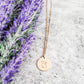 CAT SILHOUETTE DISC NECKLACE