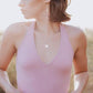 CAT SILHOUETTE DISC NECKLACE
