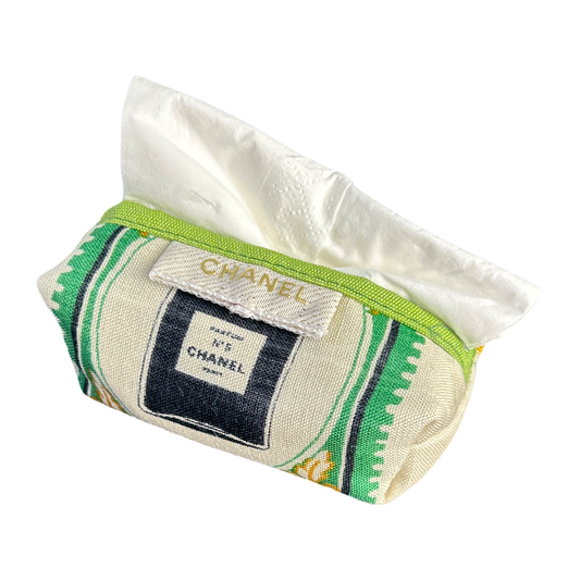 STAMPS OF THE WORLD CASHMERE VINTAGE SCARF TRAVEL TISSUE POUCH