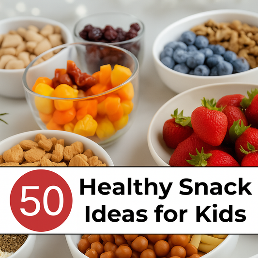 50 Healthy Snack Ideas for Kids – Digital Download PDF