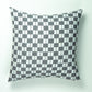 SUJANI PILLOW - BLACK & WHITE CHECKERED PILLOW