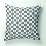 SUJANI PILLOW - BLACK & WHITE CHECKERED PILLOW