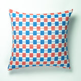 SUJANI PILLOW - RED & BLUE CHECKERED
