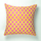 SUJANI PILLOW - YELLOW & PINK CHECKERED