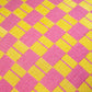 SUJANI PILLOW - YELLOW & PINK CHECKERED