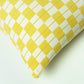 SUJANI PILLOW - YELLOW & WHITE CHECKERED