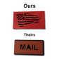 TATTERED FLAG MAILBOX FLAG - RUGGED & DURABLE FOR STONE & BRICK