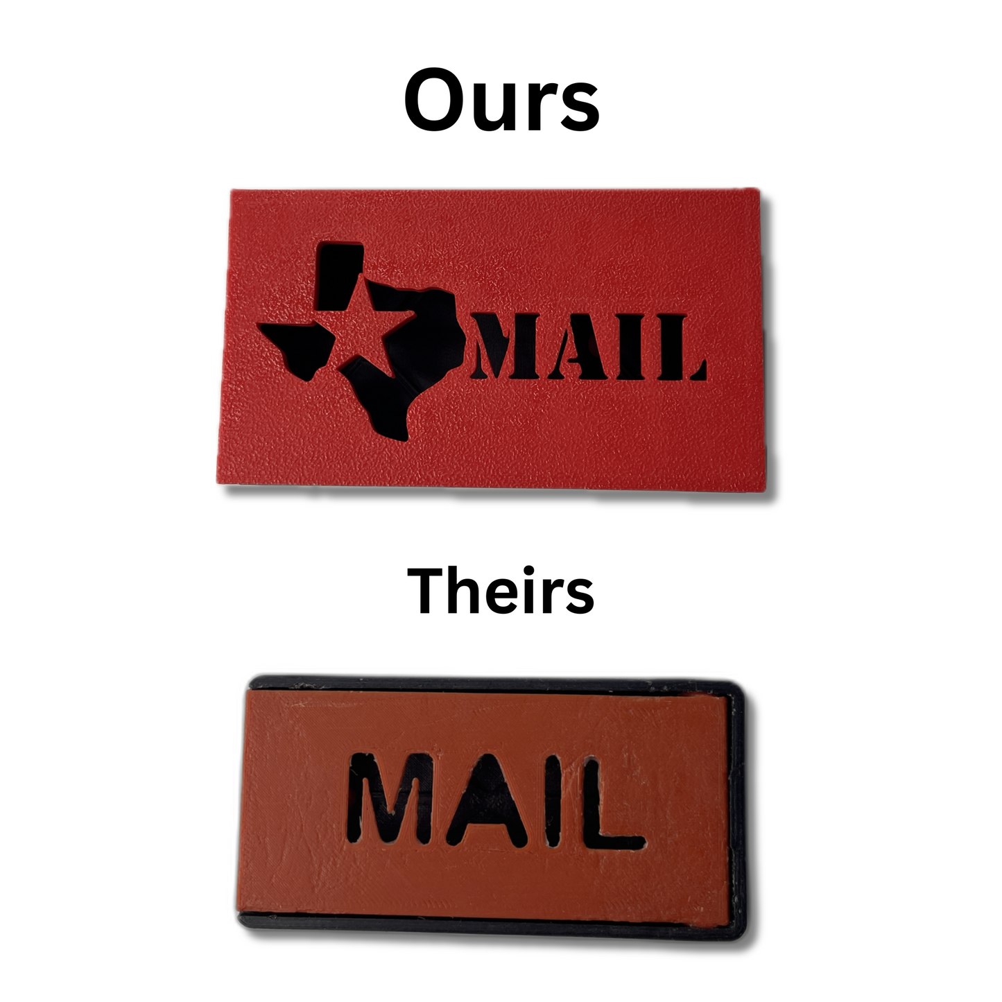 TEXAS STAR MAILBOX FLAG - DURABLE & EASY INSTALL FOR STONE & BRICK