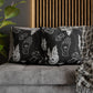 SPOOKY SPELLS, BATS, AND MUSHROOMS THROW PILLOW