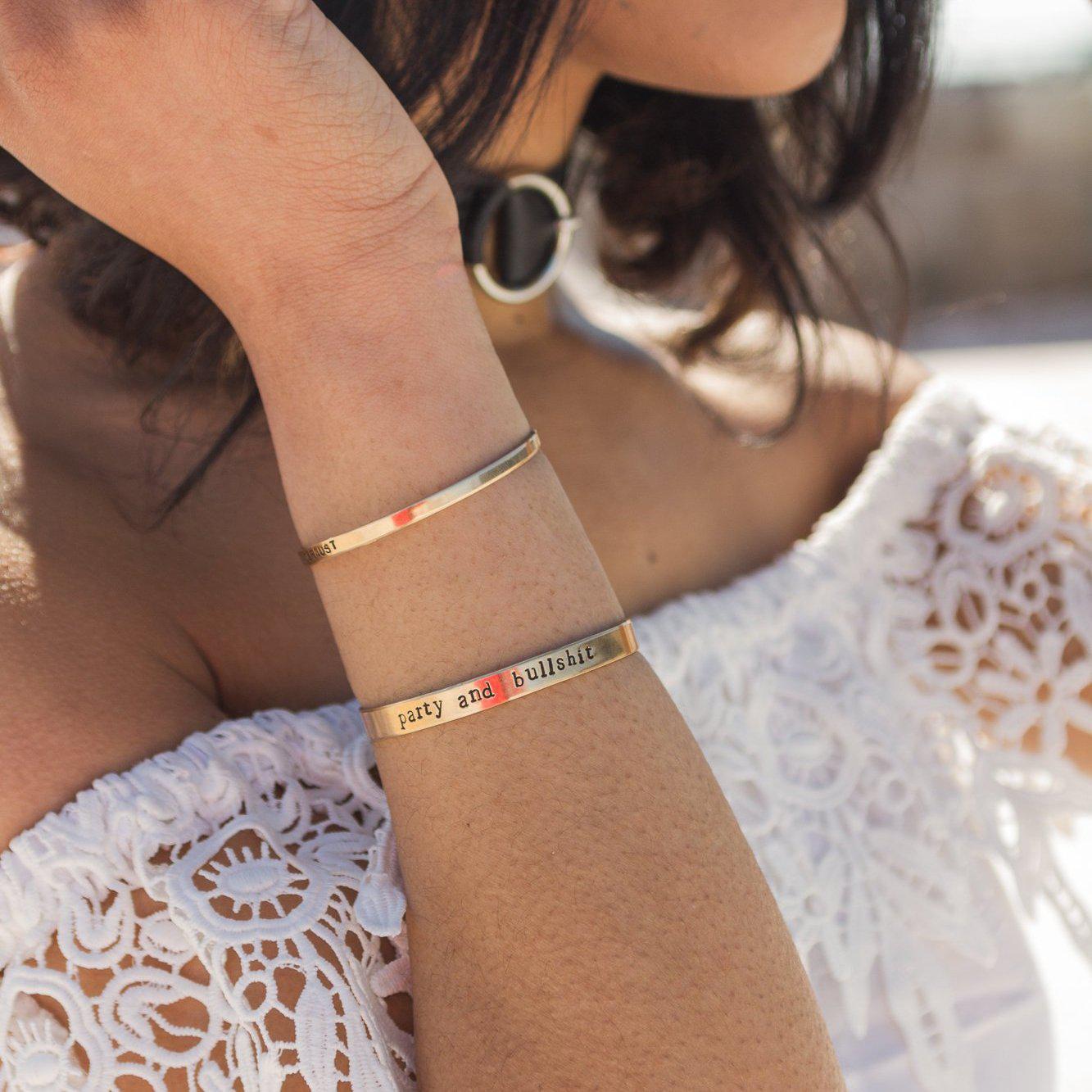 COW CUFF VEGAN STACKING CUFF BRACELET