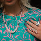 Pink Conch Graduated Necklace - 23 inch
