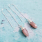 CRYSTAL THREADER LONG DANGLE STATEMENT EARRINGS