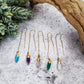 CRYSTAL THREADER LONG DANGLE STATEMENT EARRINGS