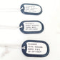 CUSTOM RING BEARER DOG TAG SILVER NECKLACE