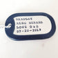 CUSTOM RING BEARER DOG TAG SILVER NECKLACE