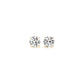 1 CTTW CERTIFIED IGI LAB GROWN ROUND DIAMOND EARRINGS 14K YELLOW GOLD (G/VS2)