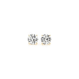 1 CTTW CERTIFIED IGI LAB GROWN ROUND DIAMOND EARRINGS 14K YELLOW GOLD (G/VS2)