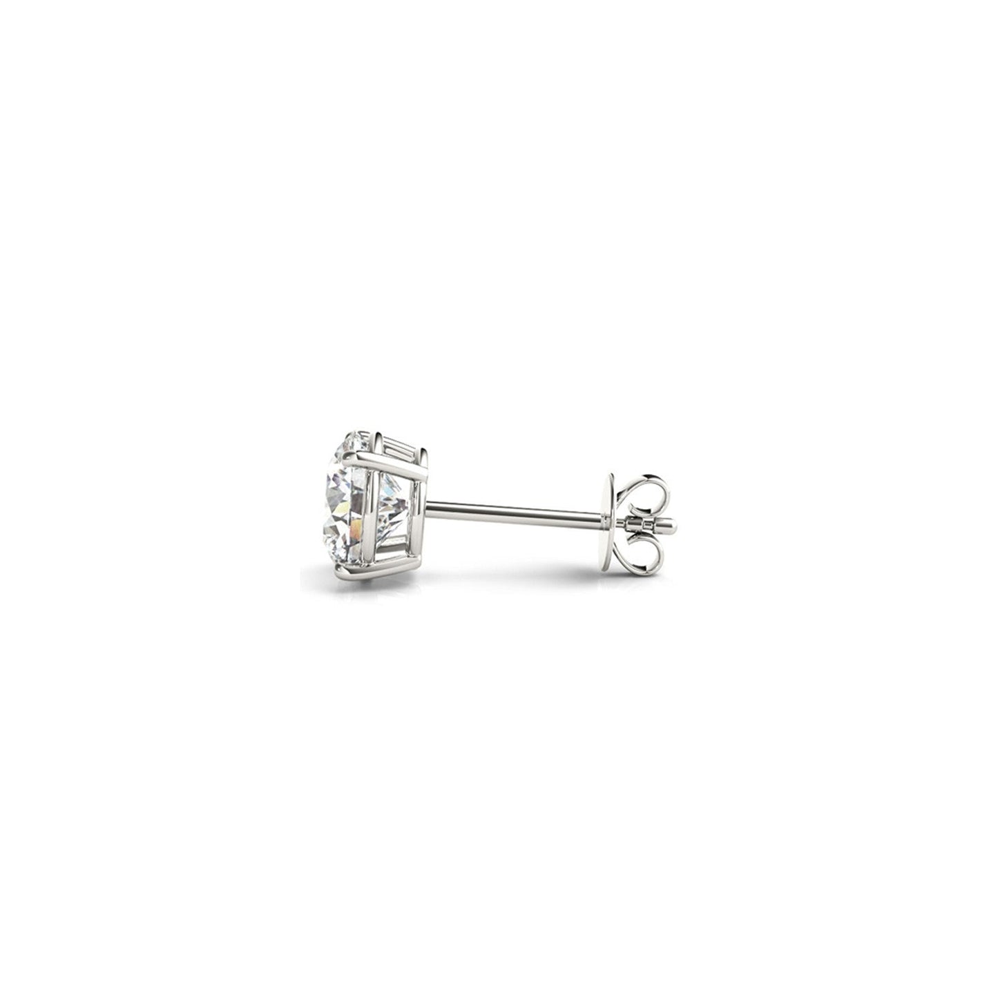 1 1/2 CTTW CERTIFIED IGI LAB GROWN ROUND DIAMOND EARRINGS 14K WHITE GOLD (G/VS2)