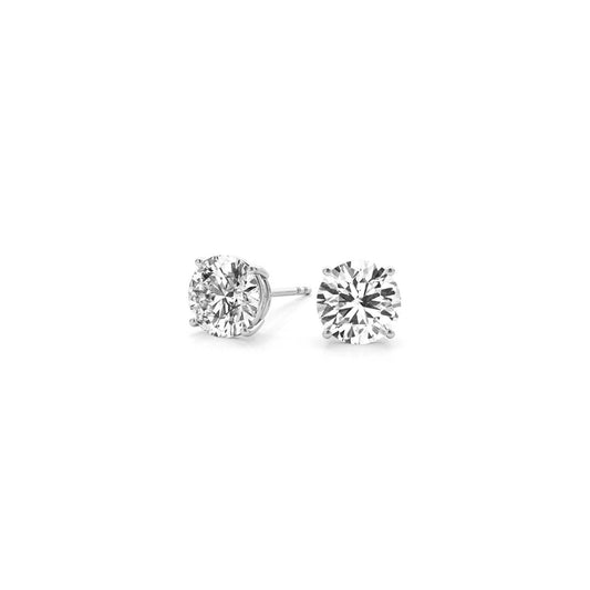 1 1/2 CTTW CERTIFIED IGI LAB GROWN ROUND DIAMOND EARRINGS 14K WHITE GOLD (G/VS2)