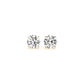 1 1/2 CTTW CERTIFIED IGI LAB GROWN ROUND DIAMOND EARRINGS 14K YELLOW GOLD(G/VS2)