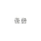 1 CTTW CERTIFIED IGI LAB GROWN ROUND DIAMOND STUD EARRINGS 14K WHITE GOLD(G/VS2)