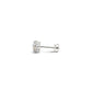 1 CTTW CERTIFIED IGI LAB GROWN ROUND DIAMOND STUD EARRINGS 14K WHITE GOLD(G/VS2)
