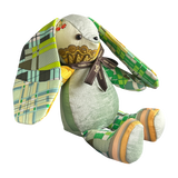 VINTAGE SILK SCARF PATCHWORK BUNNY