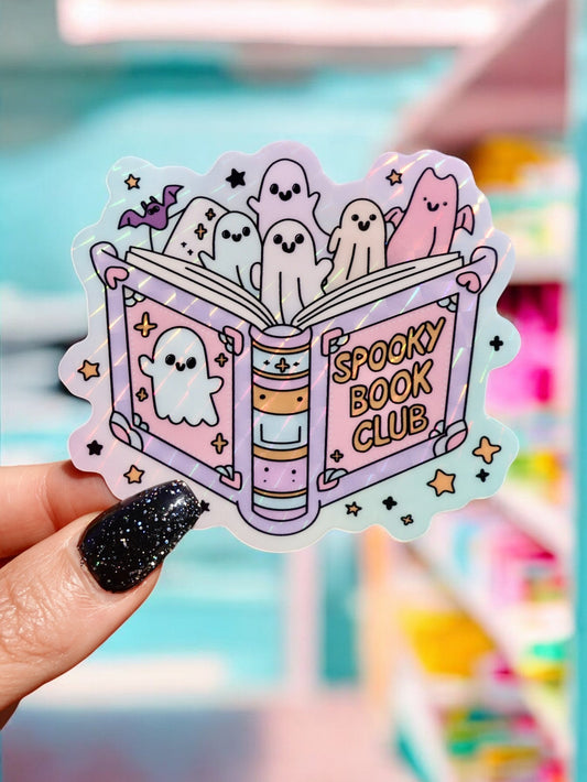 SPOOKY BOOK CLUB HALLOWEEN STICKER