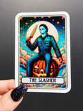 THE SLASHER TAROT HALLOWEEN STICKER