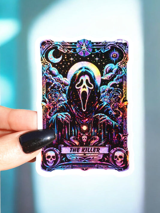 THE KILLER TAROT HALLOWEEN STICKER