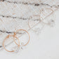 DAINTY HERKIMER CRYSTAL HOOP EARRINGS