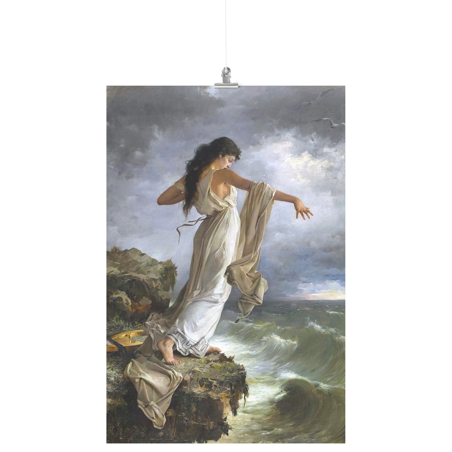THE DEATH OF SAPPHO BY MIGUEL CARBONEL SELVA MATTE POSTER
