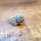 DRUZY CRYSTAL WIRE WRAPPED STACKING RING