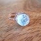 DRUZY CRYSTAL WIRE WRAPPED STACKING RING
