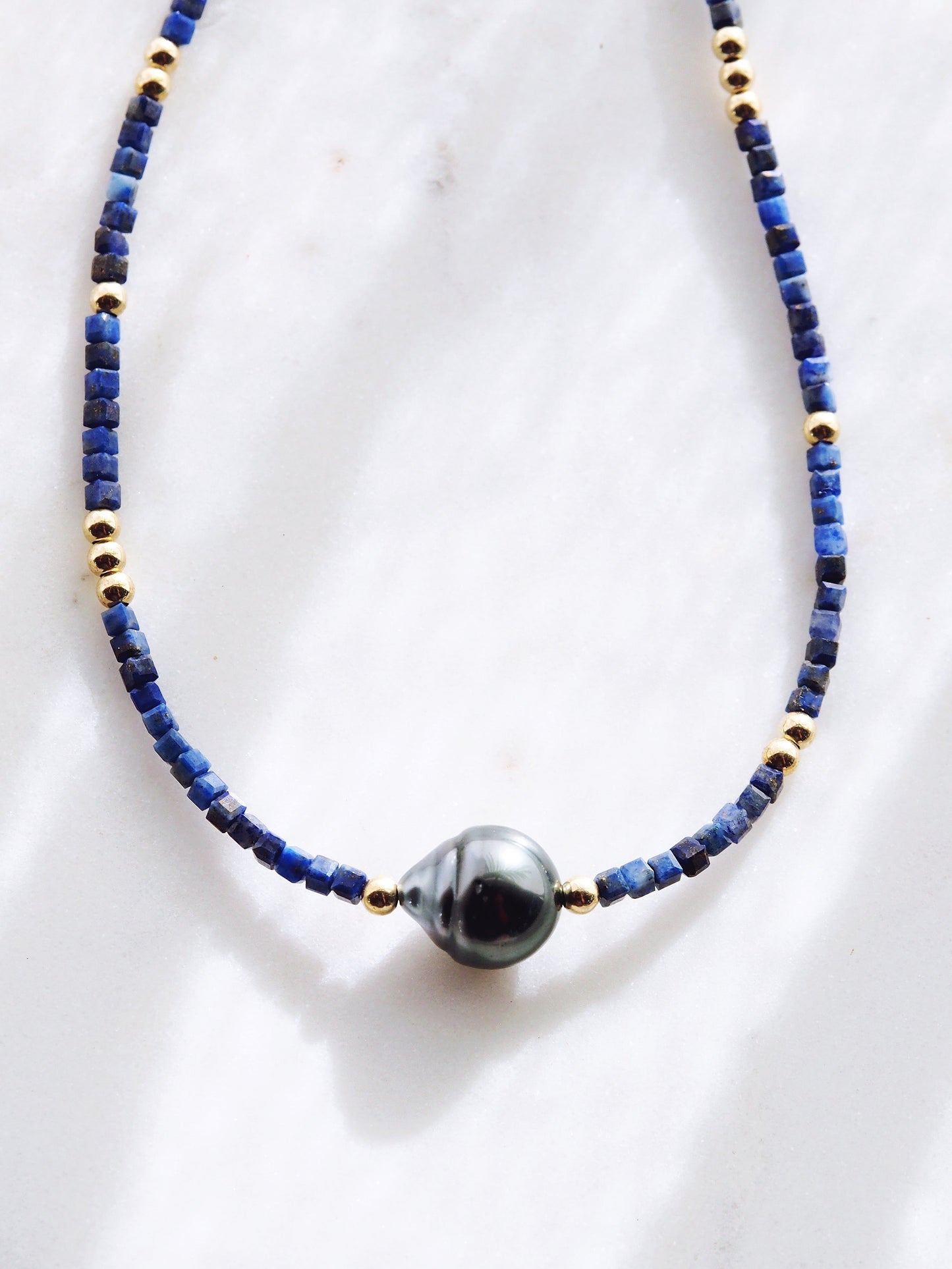 TAHITIAN PEARL AND GEMSTONE NECKLACE - IOLANA