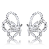.45 CT CZ BUTTERFLY STUD EARRINGS