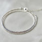 STERLING SILVER DOUBLE WRAP BRACELET