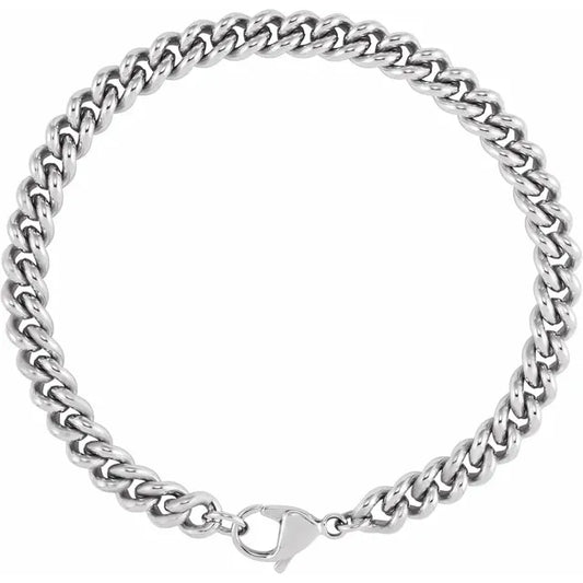 STAINLESS STEEL 6.3 MM CURB 8 CHAIN