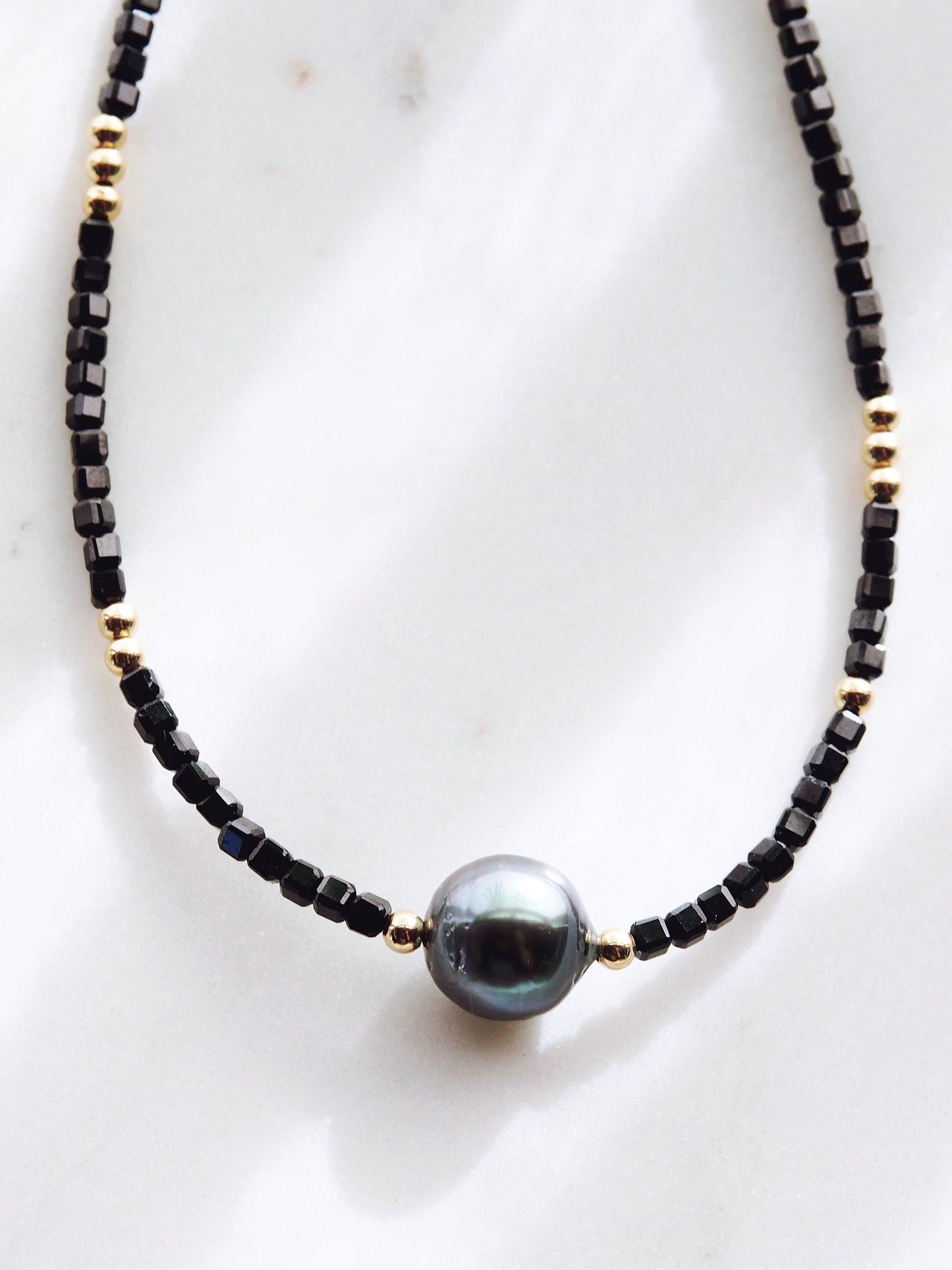 TAHITIAN PEARL AND GEMSTONE NECKLACE - IOLANA
