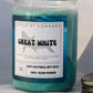 GREAT WHITE CANDLE – OCEAN BREEZE & SANDALWOOD