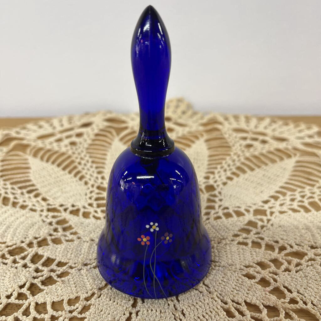 FENTON COBALT BELL ARTIST SIGNED-Thriftique Marketplace