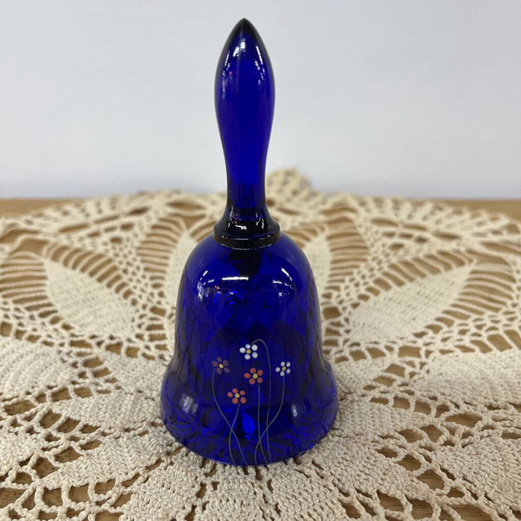 FENTON COBALT BELL ARTIST SIGNED-Thriftique Marketplace