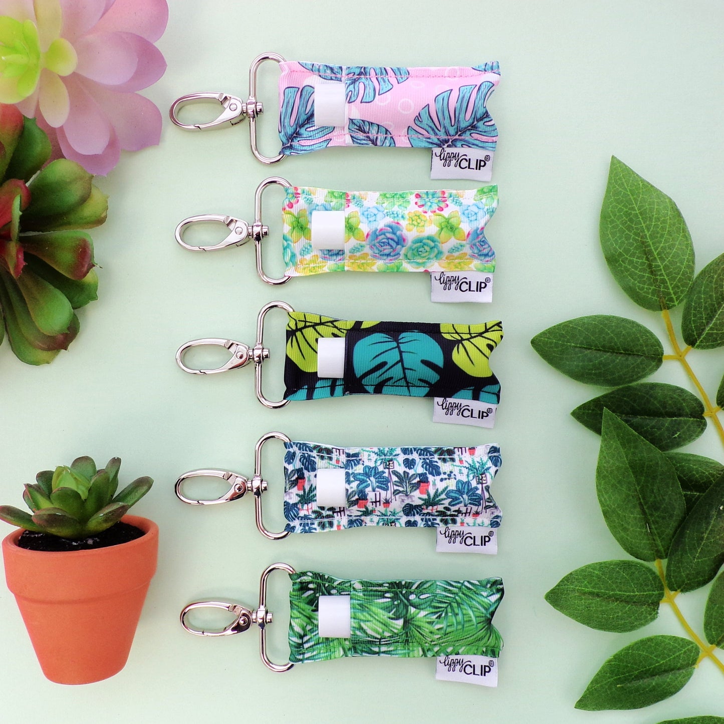 SUCCULENTS LIPPYCLIP® LIP BALM HOLDER