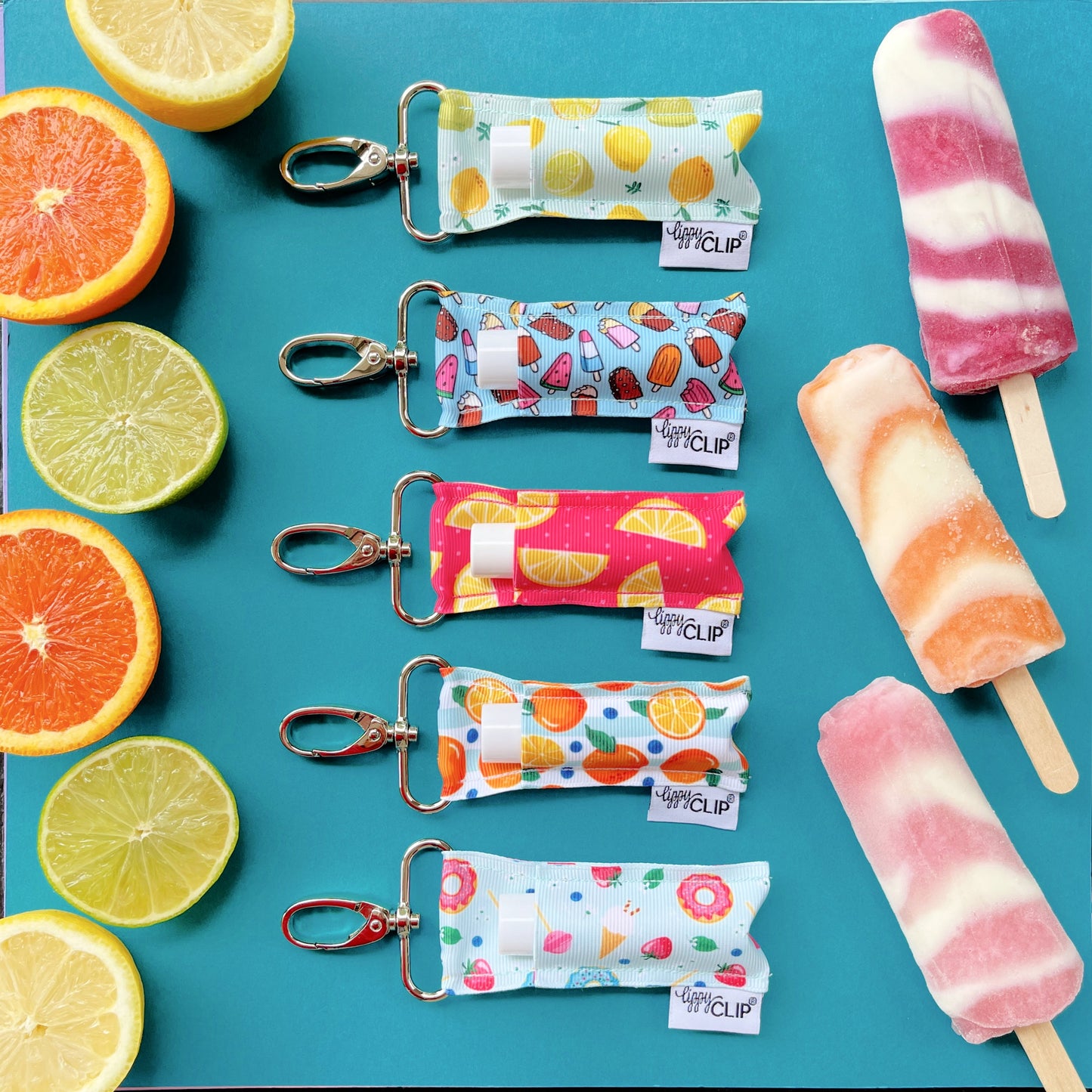 SUMMER SWEETS LIPPYCLIP® LIP BALM HOLDER