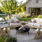 Raised Metal Fire Pit Bowl