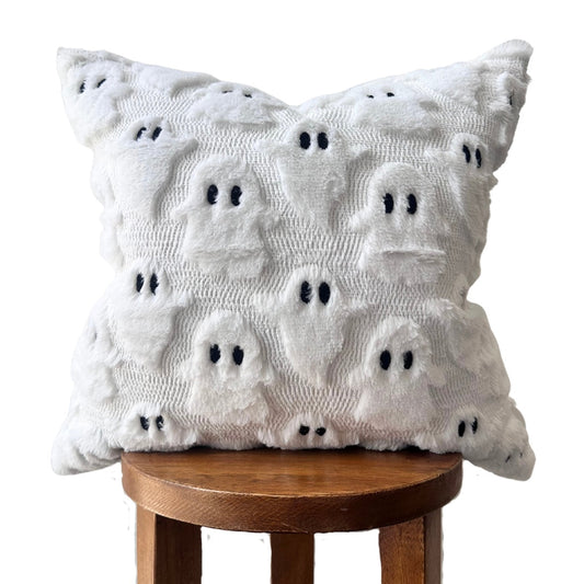 SPOOKY GHOST PILLOW COVER