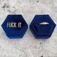 FUNNY CUSTOM VELVET RING BOX